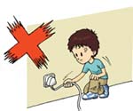 Do not unplug an electrical appliance by pulling its flexible power cord. 