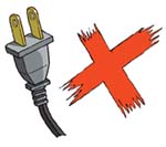 Do not buy or use any electrical appliance which is fitted with a 2-pin plug unless the appliance is fitted with a 2-round-pin plug which complies with safety standard BS4573 or EN50075