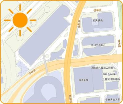 《香港太阳辐照图》