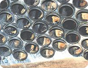 Tubes just after manual cleaning