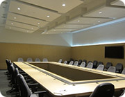 LED downlights at conference room