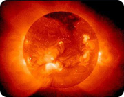 太陽輻射出大量的能量