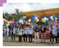 Representatives of the EMSD and the two Federations and other guests officiated at the starting ceremony