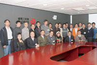 Representatives from the Fa Yuen Street Hawker Association, workers union, contractors' association, CLP, IVE and colleagues of EMSD in a group photo.