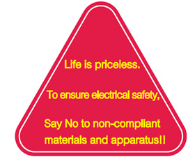 Use Specification Conforming Materials and Electrical Apparatus