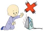 Keep children away from operating electrical appliances