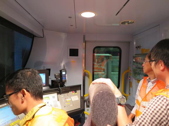 機電署鐵路科進行８卡列車的有關安全檢視