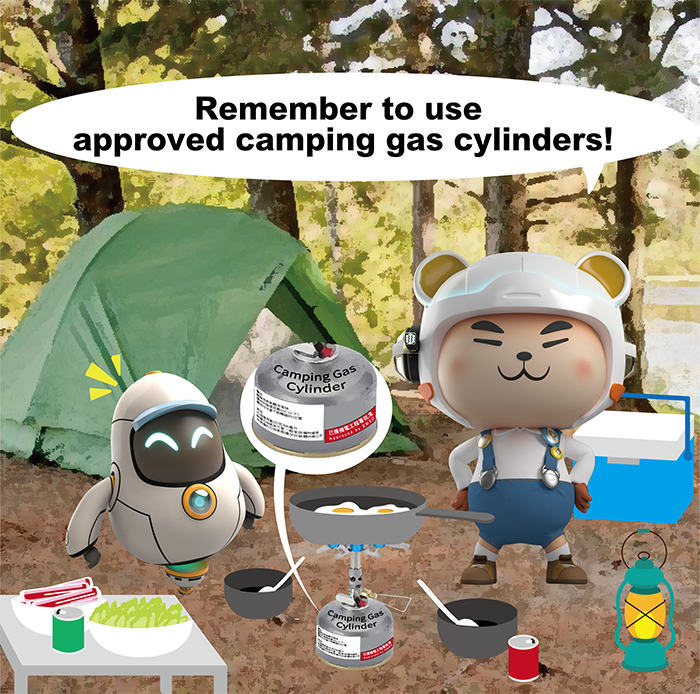 Remember to use approved comping gas cylinders!