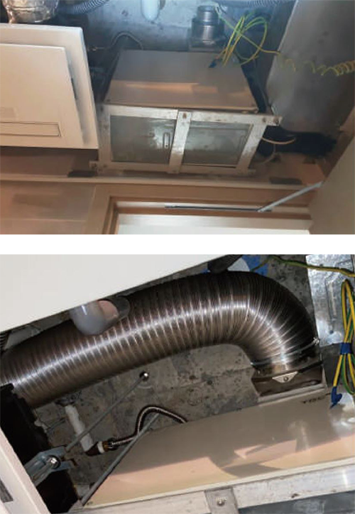 Supplying gas to a gas water heater with a missing flue
