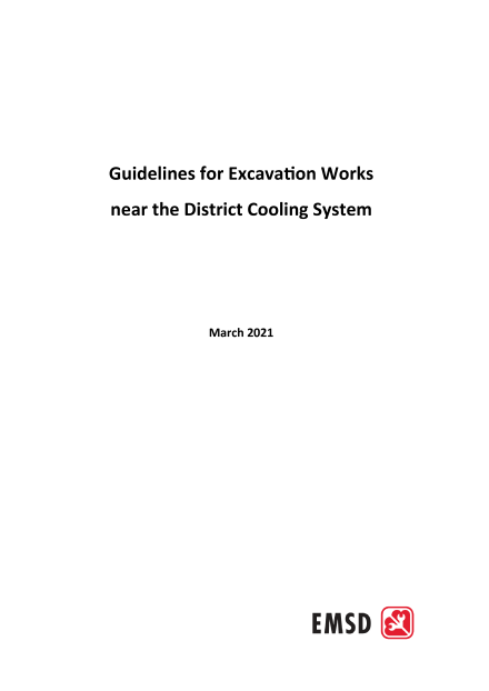 Guidelines for Excavation Works near the District Cooling System (March 2021 Edition)