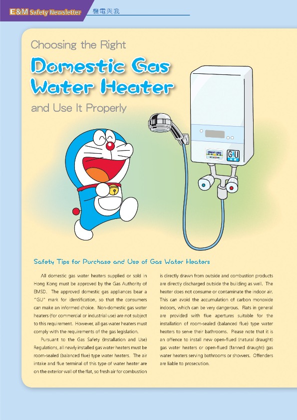 Choosing the Right Domestic Gas Water Heater and Use It Properly