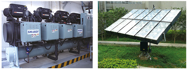 課程加入先進節能設備，如：無油磁浮軸承製冷機、
太陽能光伏系統等的維修保養，提升學員對節能科技的認識。