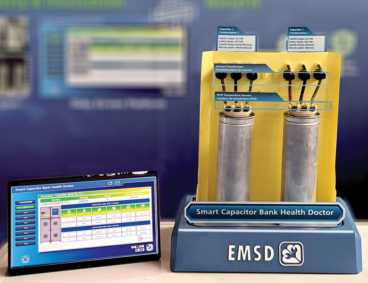 智能電容器醫生能提前預測電容器的問題，減少故障和安全風險。